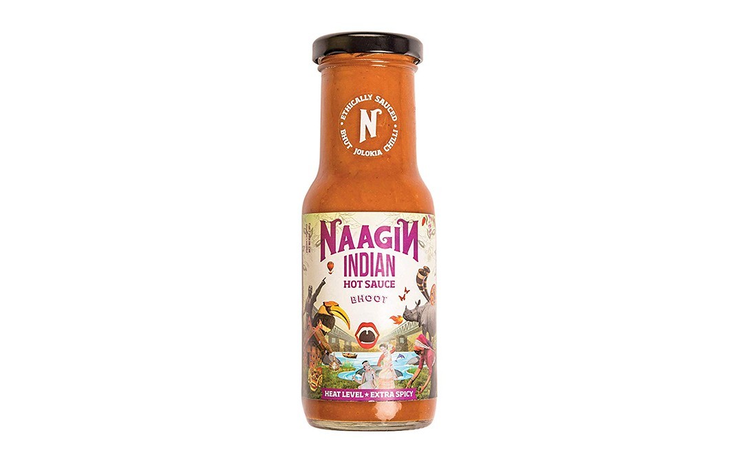 Naagin India Hot Sauce Bhoot    Glass Bottle  230 grams